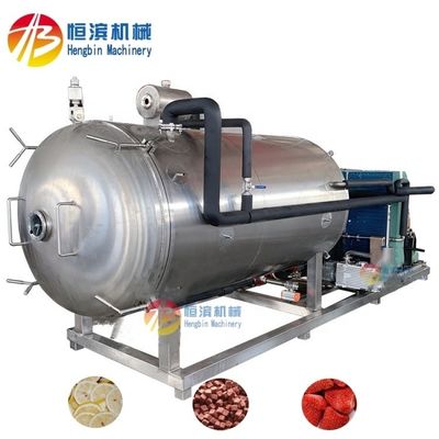 38kw Industrial Freeze Dried Meat Fish Vegetable Machine con riscaldamento a olio di silicone