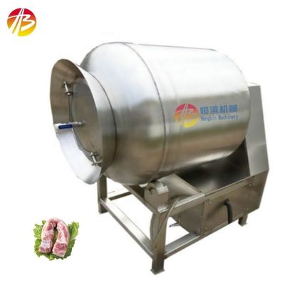 Tumbler aspiratore per pollo, carne e pesce industriale con potenza di pompa di 0,75 kW