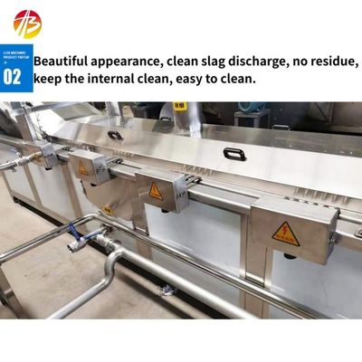 500L di capacità in acciaio inossidabile cintura trasportatrice friggitrice automatica continua per snack di carne