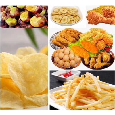500L di capacità in acciaio inossidabile cintura trasportatrice friggitrice automatica continua per snack di carne