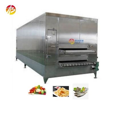 Macchina di congelamento rapido Fries tunnel freezer con alta produttività e SUS 304 IQF