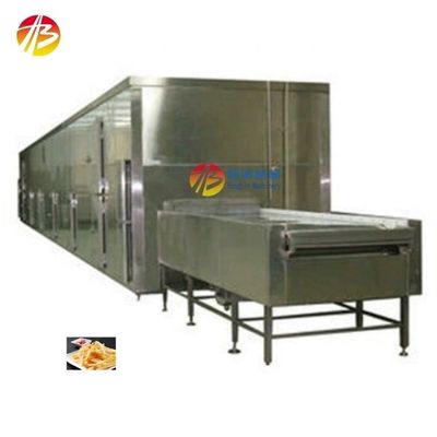 Macchina di congelamento rapido Fries tunnel freezer con alta produttività e SUS 304 IQF