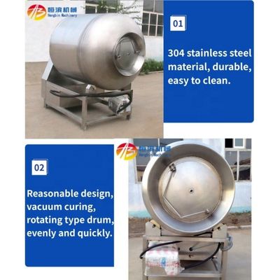 Tensione 380V/220V Customizabile 500L Fully Automatic Meat Tumbler Vacuum Marinator