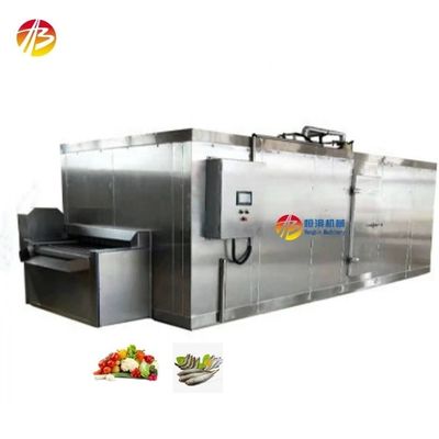 Congelamento Frutta Pulpa Frutti di mare Industrial Freezer 10-60min Tempo di congelamento 800mm Larghezza di ingresso
