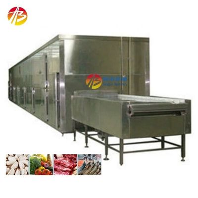 Congelamento Frutta Pulpa Frutti di mare Industrial Freezer 10-60min Tempo di congelamento 800mm Larghezza di ingresso