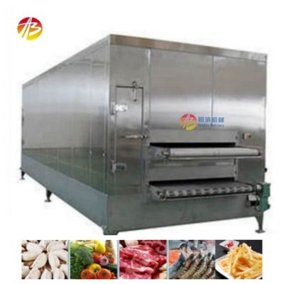 Congelamento Frutta Pulpa Frutti di mare Industrial Freezer 10-60min Tempo di congelamento 800mm Larghezza di ingresso