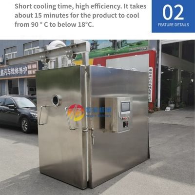 Potenza della pompa a vuoto 5,5 kW Dispositivo frigorifero da cucina per il raffreddamento preliminare Alimenti Panetteria Pasta di frutta