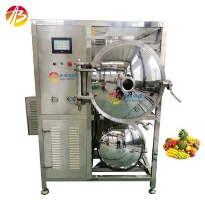 50 kg Macchinari di disidratazione per congelamento a vuoto Funzione per la temperatura di precongelamento -18C -60C