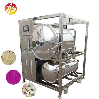 50 kg Macchinari di disidratazione per congelamento a vuoto Funzione per la temperatura di precongelamento -18C -60C