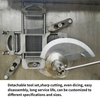 Macchina di taglio di cubo di carne industriale per carne bovina e montana surgelata 380V/220V personalizzabile