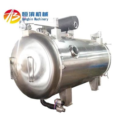 38kw Industrial Freeze Dried Meat Fish Vegetable Machine con riscaldamento a olio di silicone