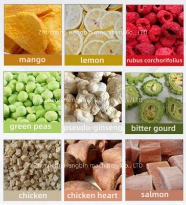 38kw Industrial Freeze Dried Meat Fish Vegetable Machine con riscaldamento a olio di silicone