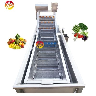 Macchina per la pulizia industriale di frutta e frutti di mare con tecnologia avanzata di lavaggio a bolla