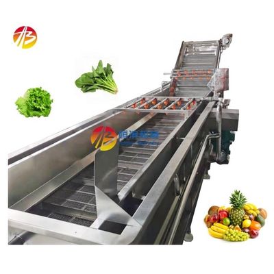 Macchina per la pulizia industriale di frutta e frutti di mare con tecnologia avanzata di lavaggio a bolla