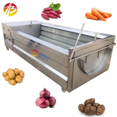 1850*880*760mm Macchina commerciale per lavare con spazzola e pelare per Taro Potato Cipolla Cassava