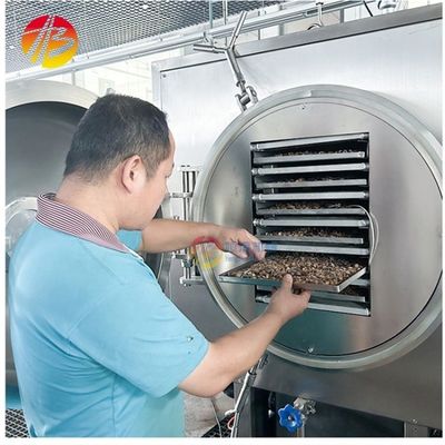 Macchine per asciugatrice a congelamento da 38 kW per la lavorazione di caramelle, caffè, zucchero, frutta, carne, pesce e verdura