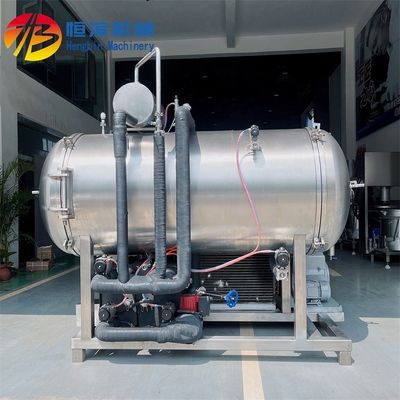 Prodotti ittici e frutta 38kw Macchina di siccatura frigorifera a risparmio energetico con vassoio di 1400*1000mm